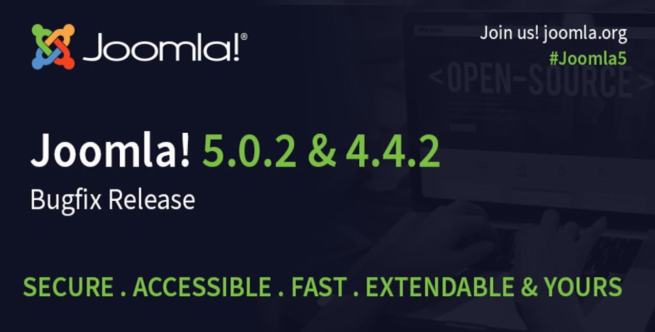 Joomla 5.0.2 ve Joomla 4.4.2 Yayınlandı