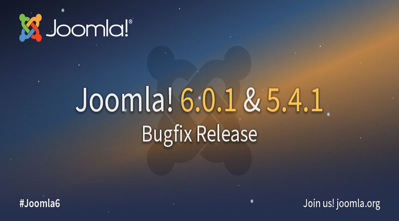 Joomla 6.0.1 ve 5.4.1 Hata Düzeltme Sürümü