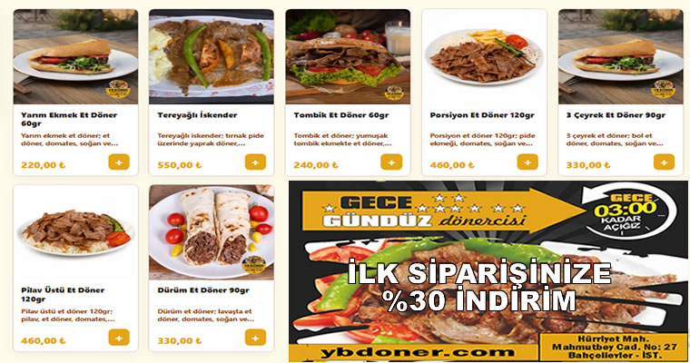 Bahçelievler Gece Gündüz Dönercisi
